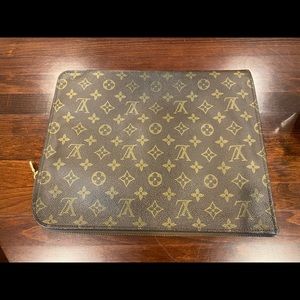 Authentic Vintage Louis Vuitton Monogram Clutch/iPad Pro/Laptop Bag